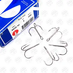 قلاب سه شاخ وی ام سی نیکل سایز ۲ بسته ۵ عددی VMC ROUND TREBLE 9645NI