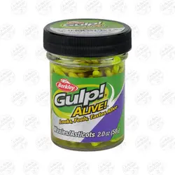 طعمه مصنوعی ماگوت طعم دار برکلی سبز فسفری   Berkley Gulp! Alive! Waxies/Asticots Chartreuse 1140592