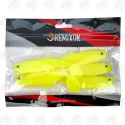 طعمه ماهیگیری لور ماهی ژله ای رمیکسون زرد ۱۰ سانتی بسته ۵ عددی Remixon Buster Shad 10cm Color Yellow
