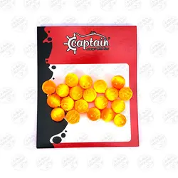 بیدز کاپیتان کروی زرد و نارنجی قطر ۷.۸ میلیمتر بسته ۲۰ عددی Captain Colored Beads Round | فرا کمپ| فروشگاه لوازم ماهیگیری و کمپینگ