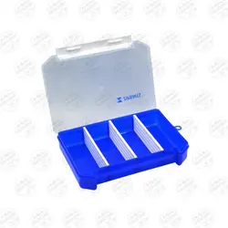 جعبه لور و لوازم ماهیگیری ۴ خانه رنگ آبی ZIPBAITS | فرا کمپ| فروشگاه لوازم ماهیگیری و کمپینگ