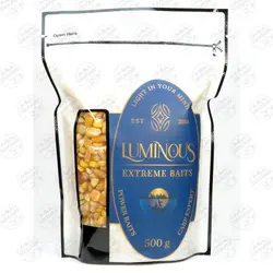 ذرت طعمه پاشی ۵۰۰ گرم لومینوس Luminous | فرا کمپ| فروشگاه لوازم ماهیگیری و کمپینگ
