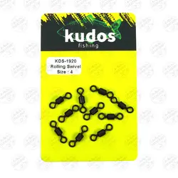 دوراهی مشکی کودوس سایز 4 بسته ۱۰ عددی Kudos | فرا کمپ| فروشگاه لوازم ماهیگیری و کمپینگ