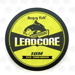 نخ لیدر هسته سربی قهوه ای کپوری ۱۰ متری Angry fish Leadcore 45LB Camo Brown | فرا کمپ| فروشگاه لوازم ماهیگیری و کمپینگ