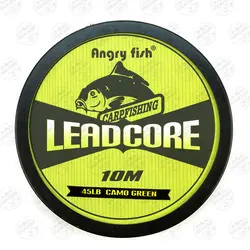 نخ لیدر هسته سربی سبز کپوری ۱۰ متری Angry fish Leadcore 45LB Camo Green | فرا کمپ| فروشگاه لوازم ماهیگیری و کمپینگ