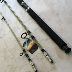 چوب سه تکه تو پر سیم بکسل دار با اتصال پیچی آلبا استار طول ۳۶۰ سانتی متر