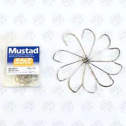 قلاب پایه بلند سفید پشت خاردار ۹۲۲۴۷ سایز ۰/۱ بسته ۱۰ عددی