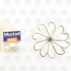 قلاب پایه بلند موستاد سفید پشت خاردار ۹۲۲۴۷ سایز ۰/۵ بسته ۱۰ عددی