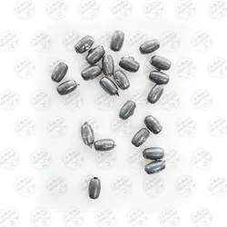 سرب ماهیگیری زیتونی سوراخ دار ۵ گرم سایز ۳ بسته ۱۰ عددی