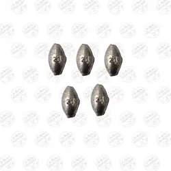 سرب ماهیگیری زیتونی ۲۰ گرم بسته ۵ عددی