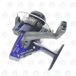 چرخ ماهیگیری SL200 رنگ آبی کاربنی