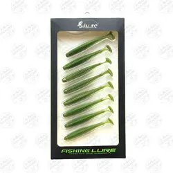 طعمه جیگ ماهی ژله ای ilure بسته  ۸ عددی ۸ سانتی متر رنگ سبز