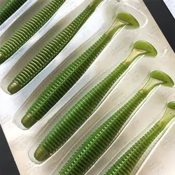 طعمه جیگ ماهی ژله ای ilure بسته  ۸ عددی ۸ سانتی متر رنگ سبز