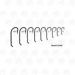 قلاب ماهیگیری ۴ خار برنزی سایز۸ بسته ۱۰عددی