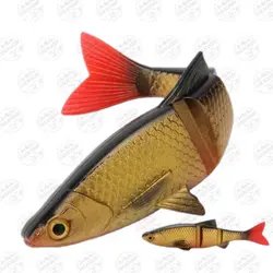 ماهی مصنوعی جیگ  ژله ای سه تکه ۸ سانتی متر ۳.۸ گرم AR3