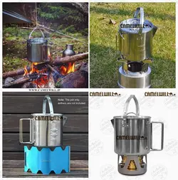 ظرف استیل پخت و پز کوهنوردی و کمپینگ ۱.۲ لیتری Camelwill