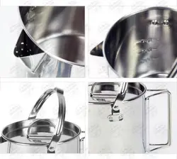 ظرف استیل پخت و پز کوهنوردی و کمپینگ ۱.۲ لیتری Camelwill