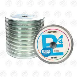 نخ ابریشمی ماهیگیری جاسترون Justron سایز ۰/۳۰ ، ۱۰۰متری متصل