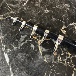 چوب ماهیگیری تلسکوپی آلبا استار Super Strong  مشکی طول ۴۰۰ سانتی متر