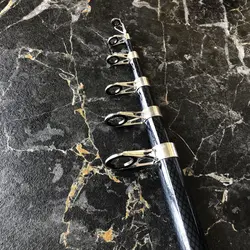 چوب ماهیگیری تلسکوپی آلبا استار Super Strong  مشکی طول ۴۰۰ سانتی متر