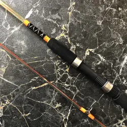 چوب دو تکه تو پر سیم بکسل دار با اتصال پیچی آلبا استار طول ۲۴۰ سانتی متر