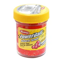 خمیر برکلی پاور بیت قزل آلا تخم سالمون Berkley PowerBait Select Trout Bait Salmon Red With Glitter