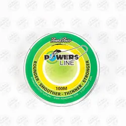 نخ براید ماهیگیری پاور لاین رنگ طوسی سایز ۰/۳۵  ۱۰۰متری