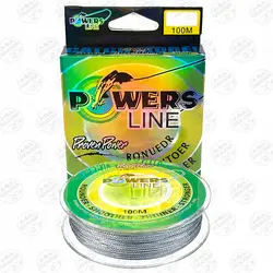 نخ براید ماهیگیری پاور لاین رنگ طوسی سایز ۰/۳۰  ۱۰۰متری