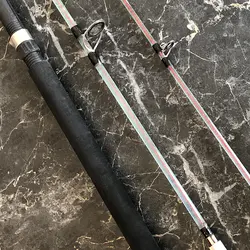 چوب سه تکه تو پر سیم بکسل دار با اتصال پیچی کروکودیل طول ۱۸۰ سانتی متر