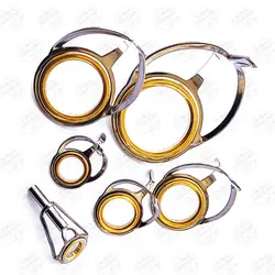 حلقه (گاید) یدکی چوب ماهیگیری ۲ تکه ۶ عددی