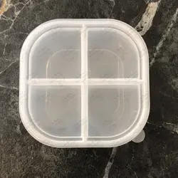 جعبه قلاب ۴ خانه مربع ماهیگیری