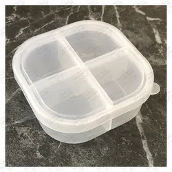 جعبه قلاب ۴ خانه مربع ماهیگیری