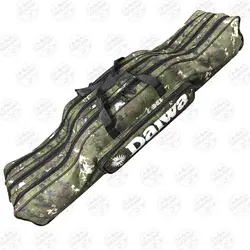 کیف لنسر ماهیگیری سه زیپ  ۱۴۵ سانتی طرح استتار سبز