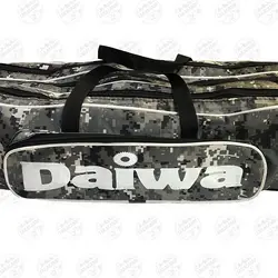 کیف لنسر ماهیگیری سه زیپ ۱۱۰ سانتی طرح استتار طوسی