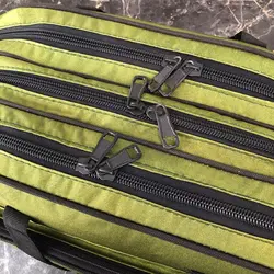 کیف لنسر ماهیگیری سه زیپ ۱۰۰ سانتی سبز