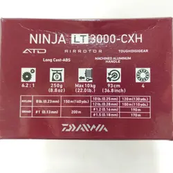 چرخ ماهیگیری دایوا Daiwa مدل NINJA LT 3000-CXH