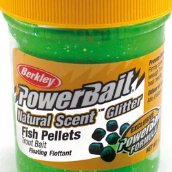 خمیر برکلی پاور بیت قزل آلا لوفاک Berkley PowerBait Natural Scent – fish pellet Spring green