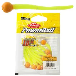 طعمه مصنوعی برکلی دم موشی زرد - نارنجی  بسته ۱۳ عددی