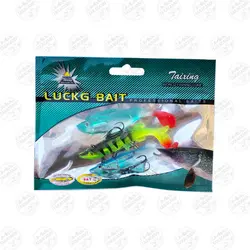 لور ماهی ژله ای ماهیگیری Luckg Bait  مجموعه ۳ عددی مدل ۱۰۳۲