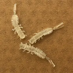 طعمه بچه میگو ژله ای سفید بسته ۴۰ عددی شب نما