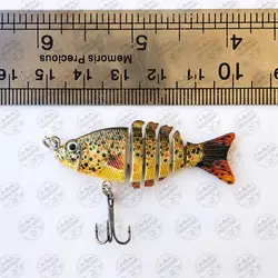 ماهی مصنوعی ۶ تکه قزلی ۵ سانتی مدل ۱۳۲۱