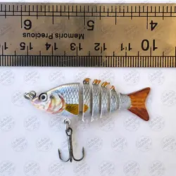 ماهی مصنوعی ۶ تکه قزلی ۵ سانتی مدل ۱۳۲۸