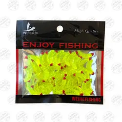 کرم ژله ای مصنوعی ماهیگیری Weihe fishing بسته ۵۰ عددی فسفری
