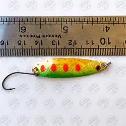 قاشقک قزلی ماهیگیری فیشینگ لور ۵ گرمی مدل Sp-Goldrainbow