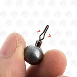 سرب ماهیگیری کروی ۲۰ گرمی به همراه هرزگرد