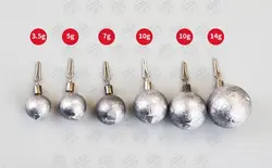 سرب ماهیگیری کروی ۲۰ گرمی به همراه هرزگرد