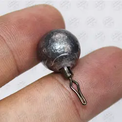 سرب ماهیگیری کروی ۱۰ گرمی به همراه هرزگرد