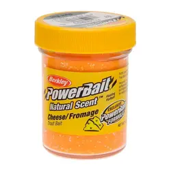 خمیر برکلی پاور بیت قزل آلا پنیر Berkley PowerBait Natural Scent Trout Bait Fluorange