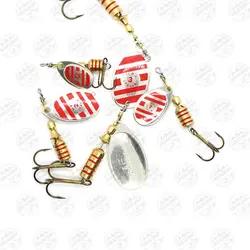 لانسه ماهیگیری سایز ۵ ایلبا ۲۱۱۱۵ Silver/red Zebra ilba