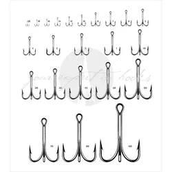 قلاب برنزی سه شاخ وی ام سی VMCفرانسه سایز ۴ بسته سه عددی